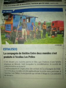 roulott'spectacles -entre2mondes - cie théâtre de la terre- Estialiecq