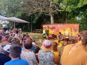 roulott'spectacles. Saint Lizier. cie théâtre de la terre. ariège