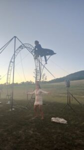 roulott'spectacles. compagnie theatre de la terre. Ariège. Montbel.