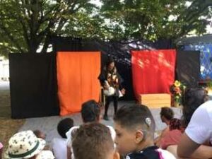 roulott'spectacles. compagnie theatre de la terre. Ariège. Pamiers le foulon.